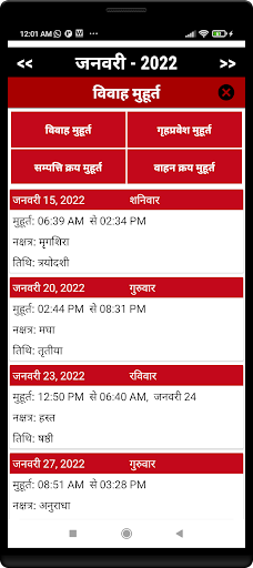 Hindi Calendar 2024 - Image screenshot of android app