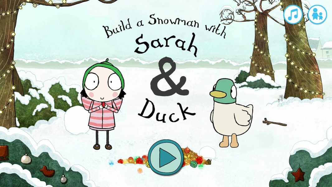 Sarah & Duck: Build a Snowman - عکس برنامه موبایلی اندروید