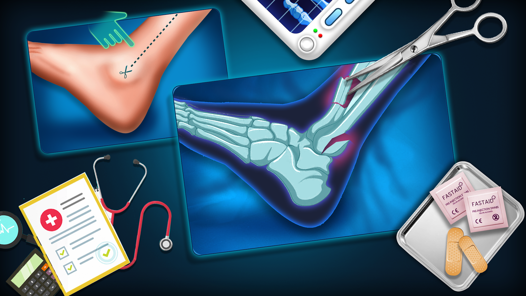Foot Care: Offline Doctor Game - Gameplay image of android game