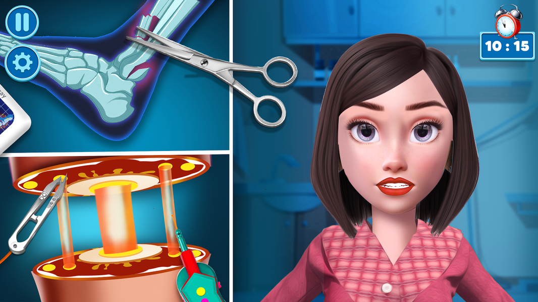 Foot Care: Offline Doctor Game - Gameplay image of android game