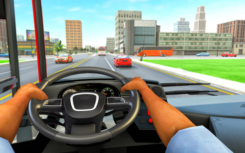 Bus Simulator 3D Bus Games - Gameplay image of android game