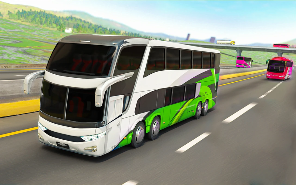 Bus Simulator ۳D Bus Games - عکس بازی موبایلی اندروید