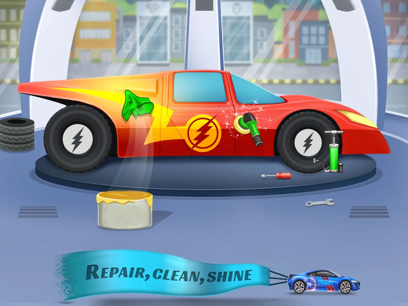 Superhero Car Wash Car Games - عکس بازی موبایلی اندروید