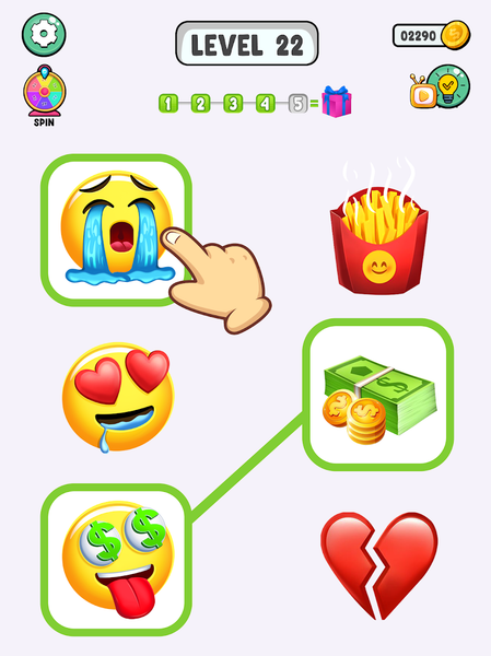 Emoji Match Emoji Puzzle Game - Gameplay image of android game