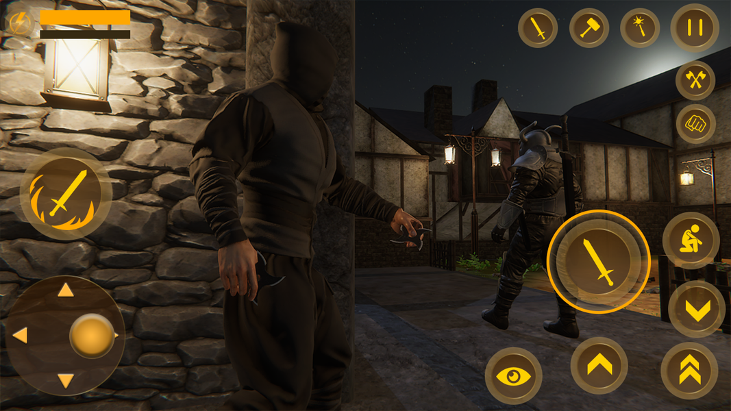 Ninja Shadow Fighter Game - Gameplay image of android game