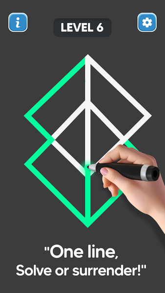 Line Drawing: No Lift Puzzle - Gameplay image of android game