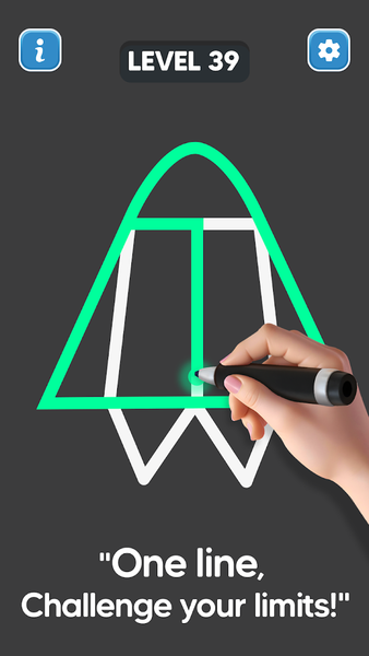 Line Drawing: No Lift Puzzle - Gameplay image of android game