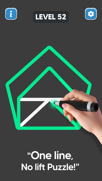 Line Drawing: No Lift Puzzle - Gameplay image of android game