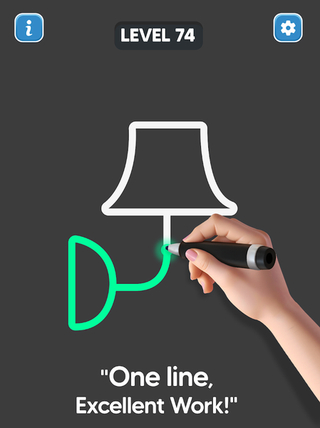 Line Drawing: No Lift Puzzle - Gameplay image of android game