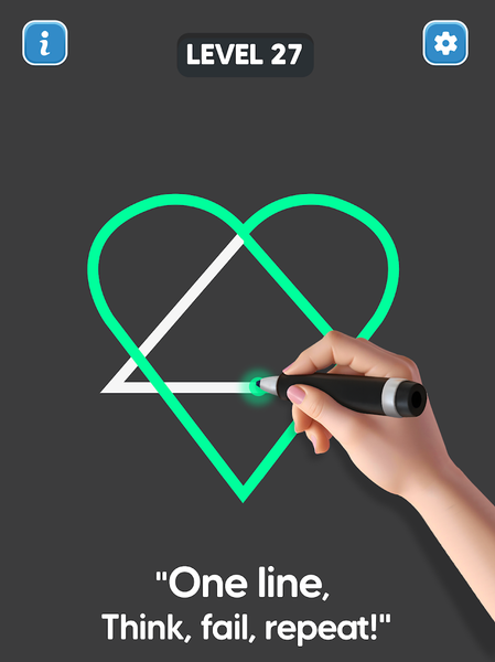 Line Drawing: No Lift Puzzle - Gameplay image of android game