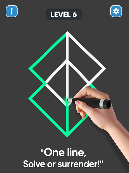 Line Drawing: No Lift Puzzle - Gameplay image of android game