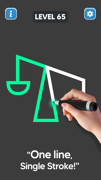 Line Drawing: No Lift Puzzle - Gameplay image of android game