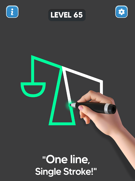 Line Drawing: No Lift Puzzle - Gameplay image of android game