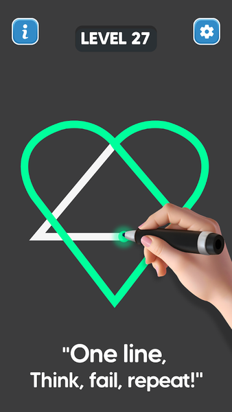 Line Drawing: No Lift Puzzle - Gameplay image of android game