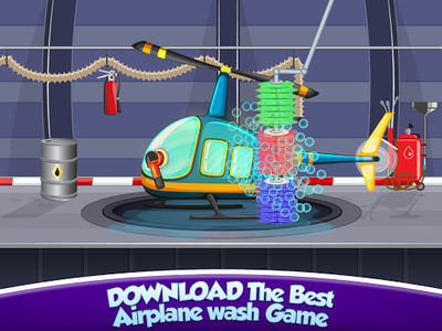 Kids Plane Wash Garage: Kids Plane Games - عکس بازی موبایلی اندروید