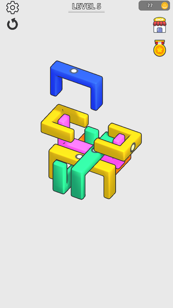 U Shape Puzzle - عکس برنامه موبایلی اندروید