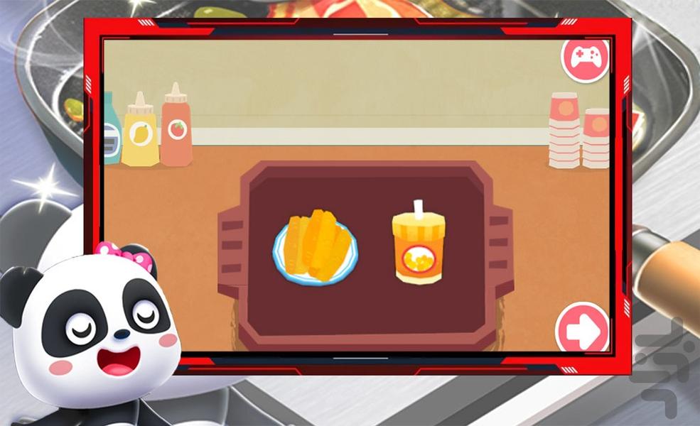 بازی صبحانه با بچه پاندا - Gameplay image of android game