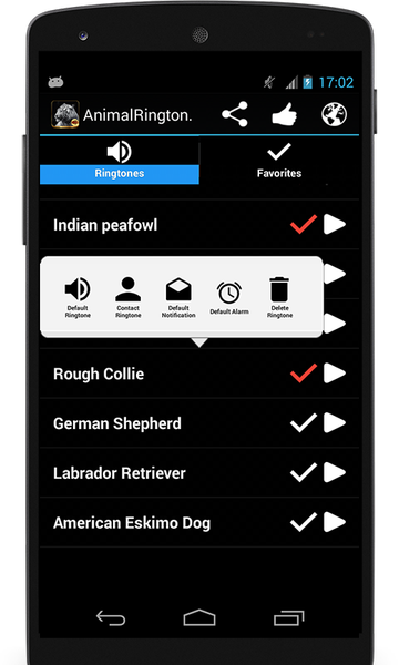 Animal Ringtones ۲۰۰ - عکس برنامه موبایلی اندروید