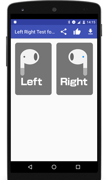 Headphone Left Right Mic Test - Image screenshot of android app