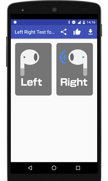 Headphone Left Right Test (LR) - عکس برنامه موبایلی اندروید