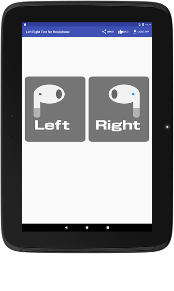 Headphone Left Right Mic Test - Image screenshot of android app