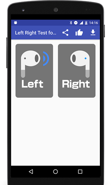Headphone Left Right Test (LR) - عکس برنامه موبایلی اندروید