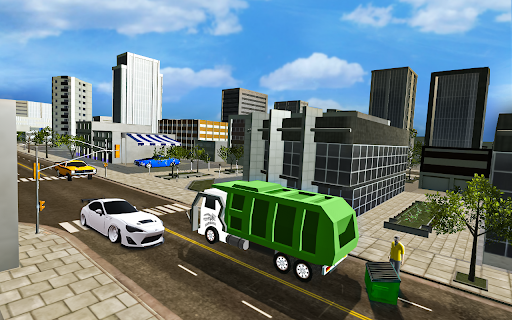 Trash Cleaner Truck Simulator - Gameplay image of android game