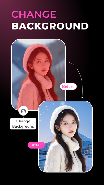 Remove BG - Change Background - عکس برنامه موبایلی اندروید