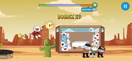 TheOdd1sOut: Let's Bounce - Gameplay image of android game
