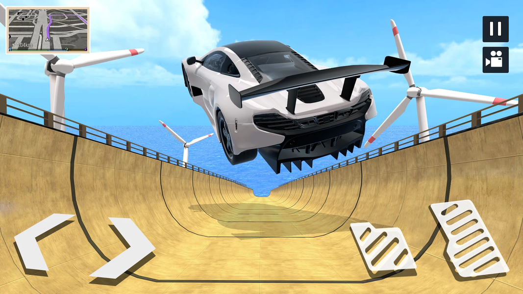 Car Stunt Simulation Game 3D - Gameplay image of android game