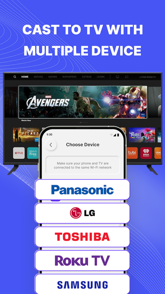 Cast to TV & Screen Mirroring - Image screenshot of android app
