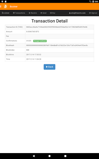 Bcoiner - Free Bitcoin Wallet - عکس برنامه موبایلی اندروید