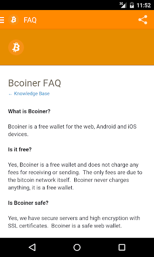 Bcoiner - Free Bitcoin Wallet - عکس برنامه موبایلی اندروید