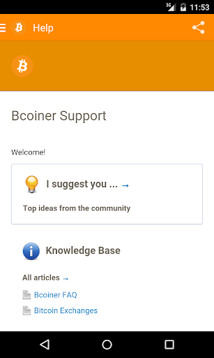 Bcoiner - Free Bitcoin Wallet - عکس برنامه موبایلی اندروید