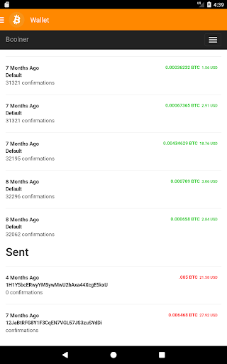 Bcoiner - Free Bitcoin Wallet - عکس برنامه موبایلی اندروید