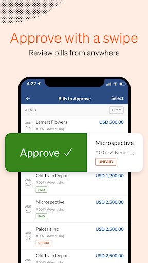 BILL AP & AR Business Payments - Image screenshot of android app