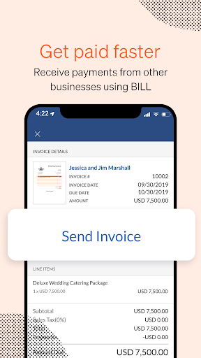 BILL AP & AR Business Payments - Image screenshot of android app