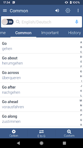 German Dictionary Offline - Image screenshot of android app