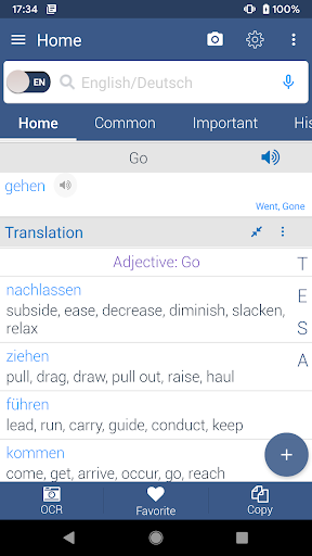 German Dictionary Offline - عکس برنامه موبایلی اندروید