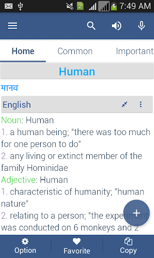 Hindi Dictionary Offline - Image screenshot of android app