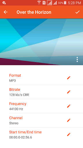 Audio Converter (MP3 AAC OPUS) - Image screenshot of android app