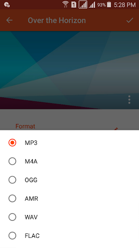 Audio Converter (MP3 AAC OPUS) - Image screenshot of android app