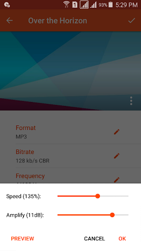 Audio Converter (MP3 AAC OPUS) - Image screenshot of android app