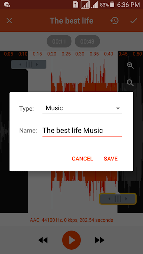 Audio Converter (MP3 AAC OPUS) - Image screenshot of android app