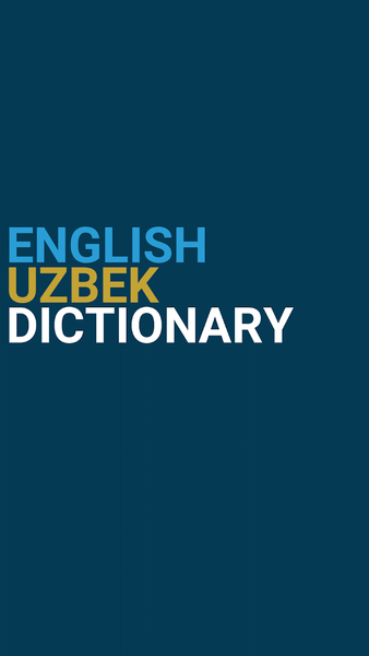 English : Uzbek Dictionary - عکس برنامه موبایلی اندروید