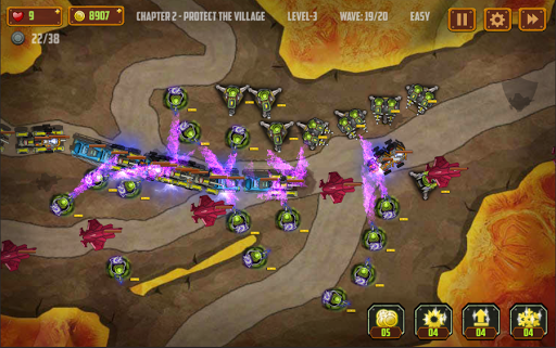 Tower Defense - Army strategy games - Gameplay image of android game