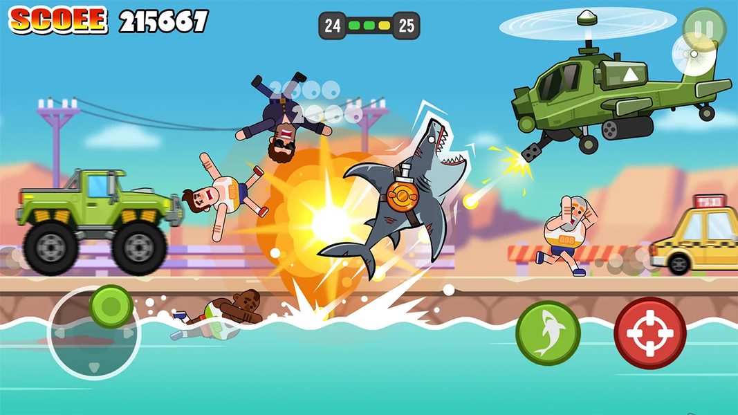 Shark Sprint-Hunt All - Gameplay image of android game