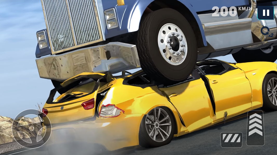 Driving Simulator: Car Crash - Gameplay image of android game