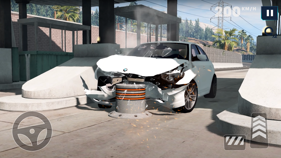 Driving Simulator: Car Crash - Gameplay image of android game