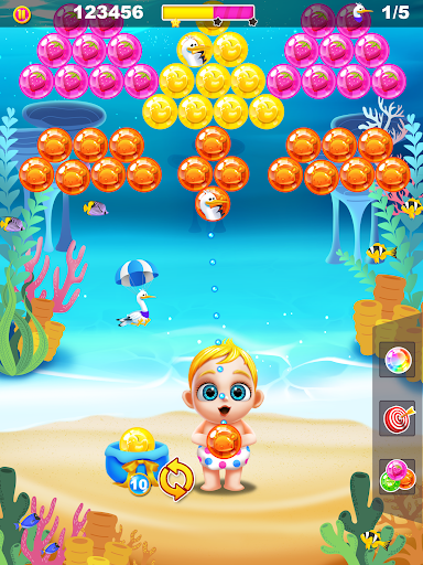 Baby's Bubble Shooter - Save the Storks! - Image screenshot of android app